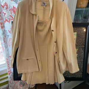 Tan 2 piece dress suit